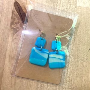 Handmade clay earrings
